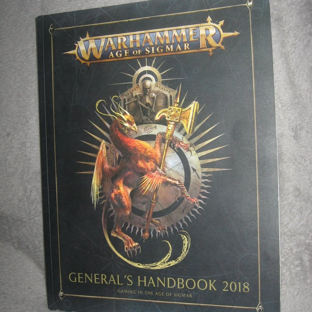 Warhammer Softcover Book 40,000 40K Age of Sigmar General's Handbook 2018 2409A6